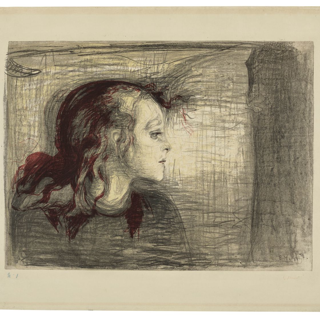 Edvard Munch — Больной ребенок I ("Det syke barn I"), изображение 1
