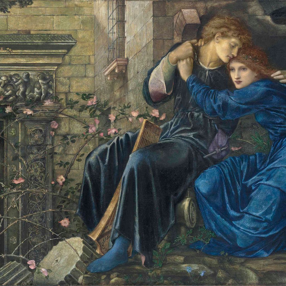 Edward Burne-Jones — Любовь среди руин