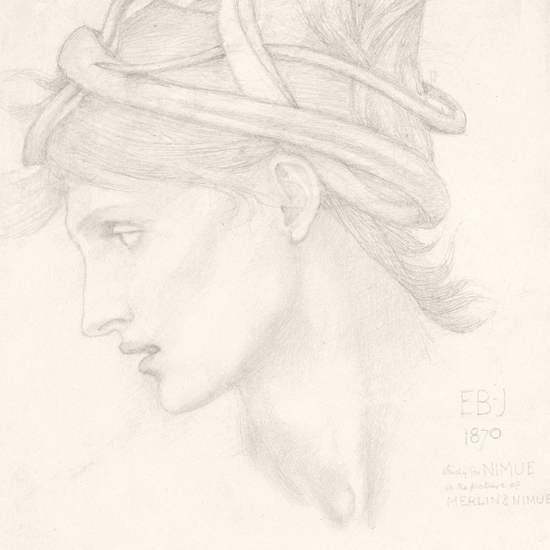 Edward Burne-Jones — Главный этюд Марии Замбако для Нимуэ в фильме "Обольщение Мерлина"