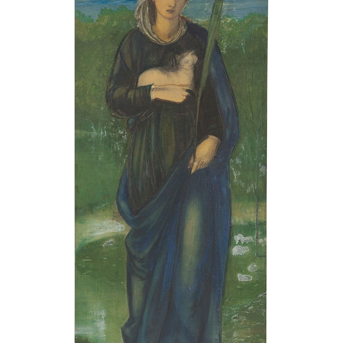 Edward Burne-Jones — Святая Агнесса, изображение 1