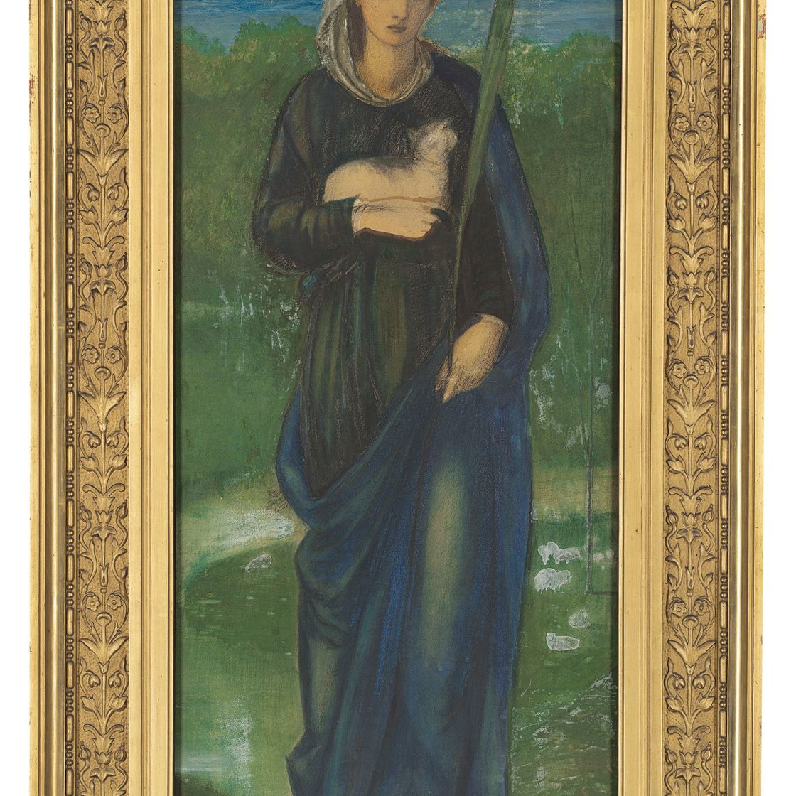 Edward Burne-Jones — Святая Агнесса, изображение 4