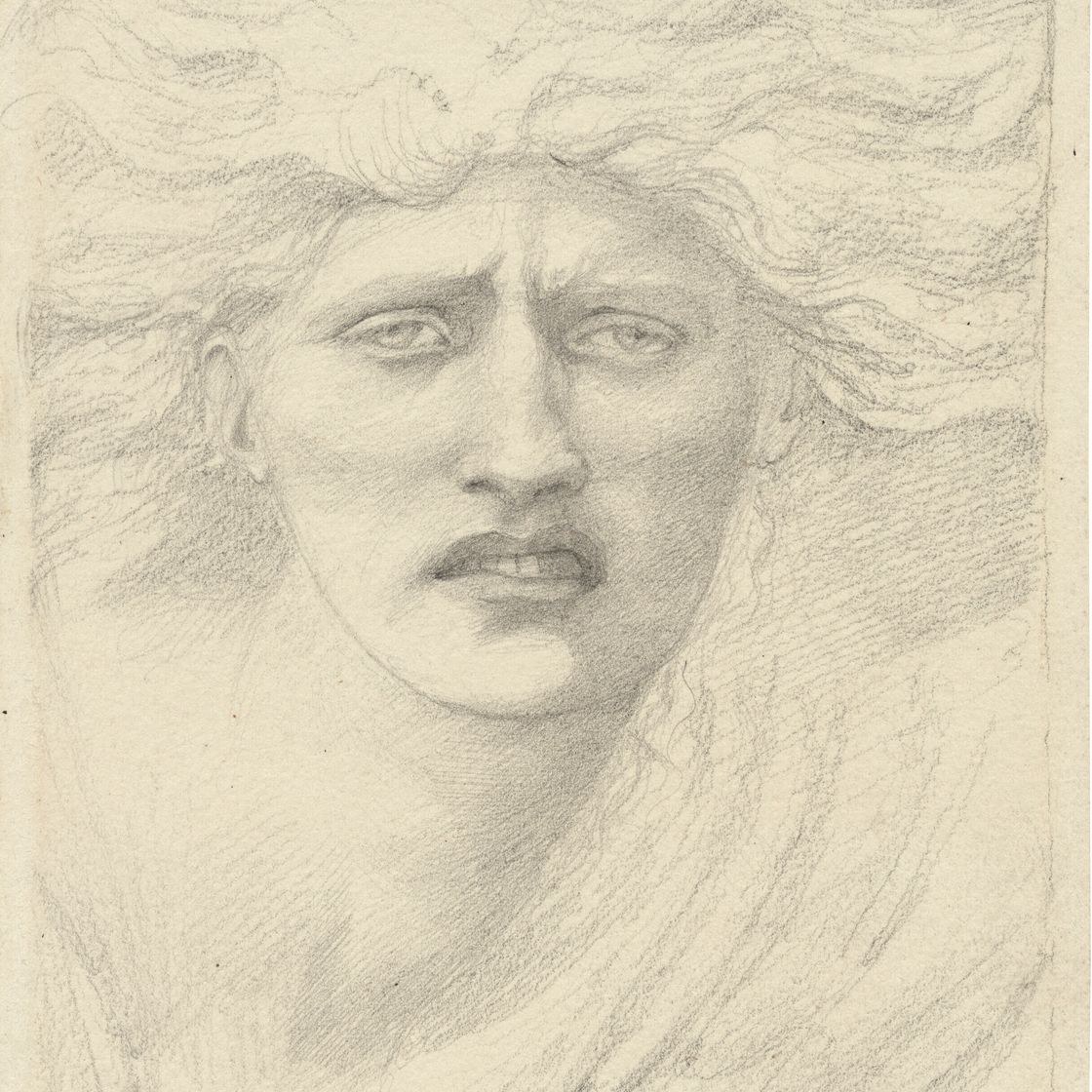 Edward Burne-Jones — Исследование головы Медузы для фильма "В поисках Медузы"