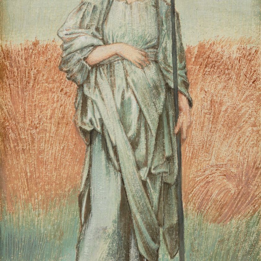 Edward Burne-Jones — Рут подбирала