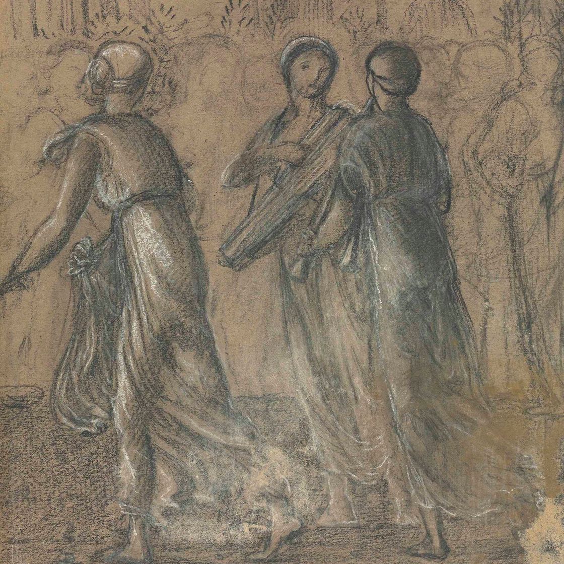Edward Burne-Jones — Этюд к фильму "Святой Георгий и дракон: возвращение принцессы"