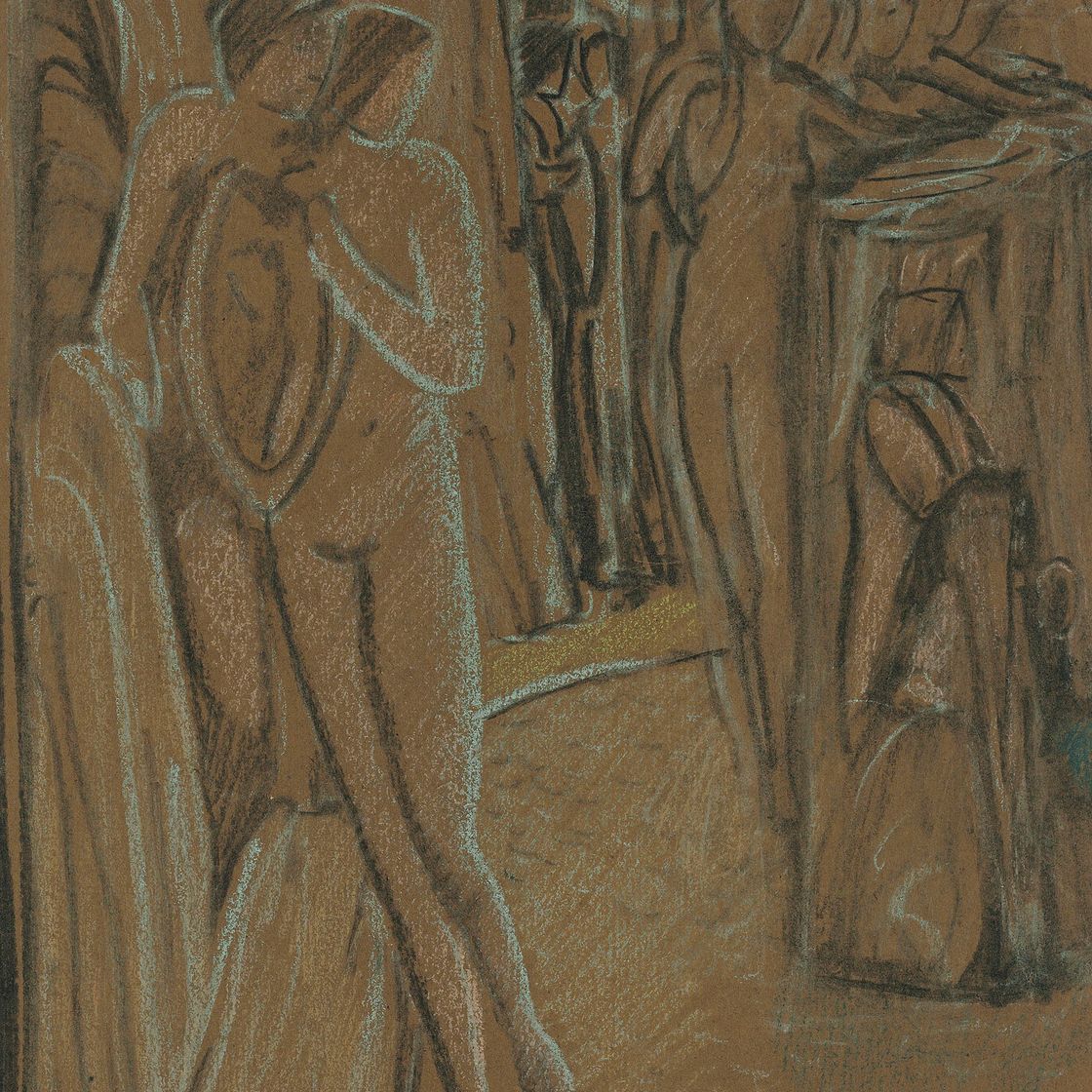 Edward Burne-Jones — Этюд для "Сирен"