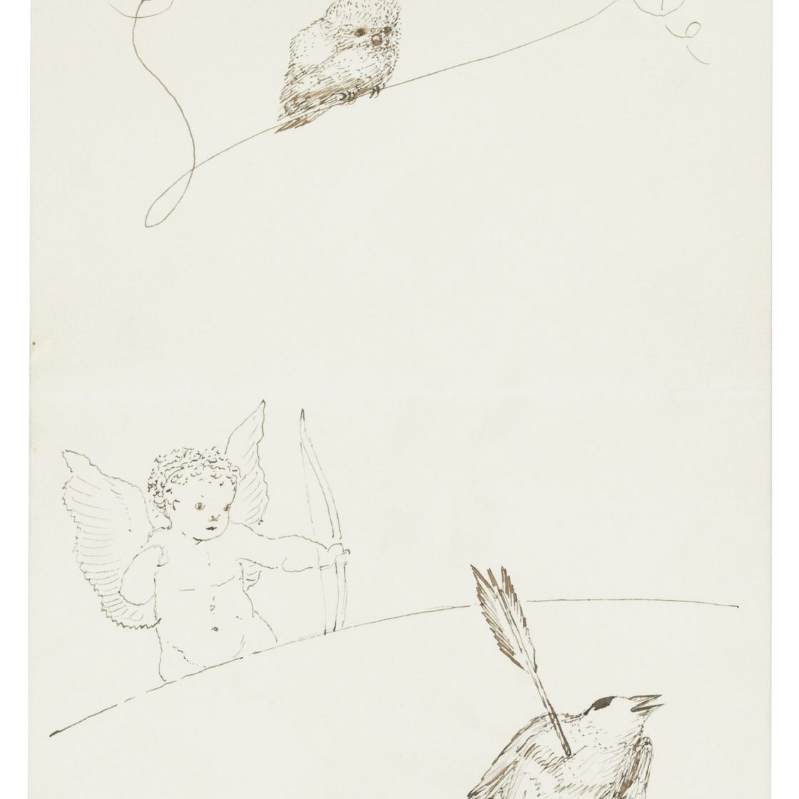 Edward Burne-Jones — 20 писем и открыток с автографами, из которых 19 иллюстрированы, внучке художника Анджеле Тиркелл (одно, по–видимому, ее матери, его дочери Маргарет), Роттингдин, Западный Кенсингтон и н.п., 14 февраля 1890 - Рождество 1893 и н. п., изображение 2