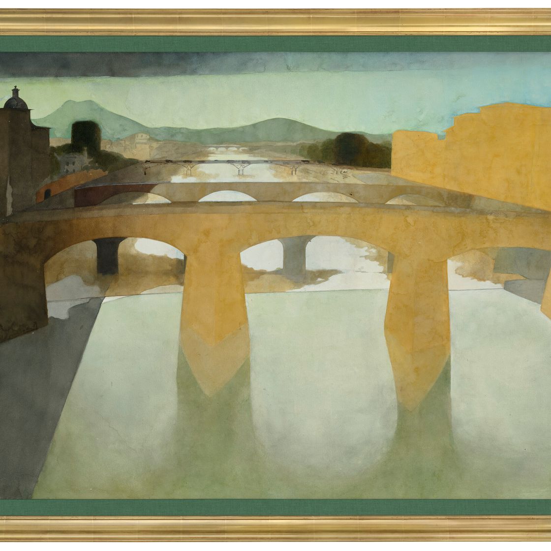 Edward Burra — Вид на Флоренцию, изображение 2