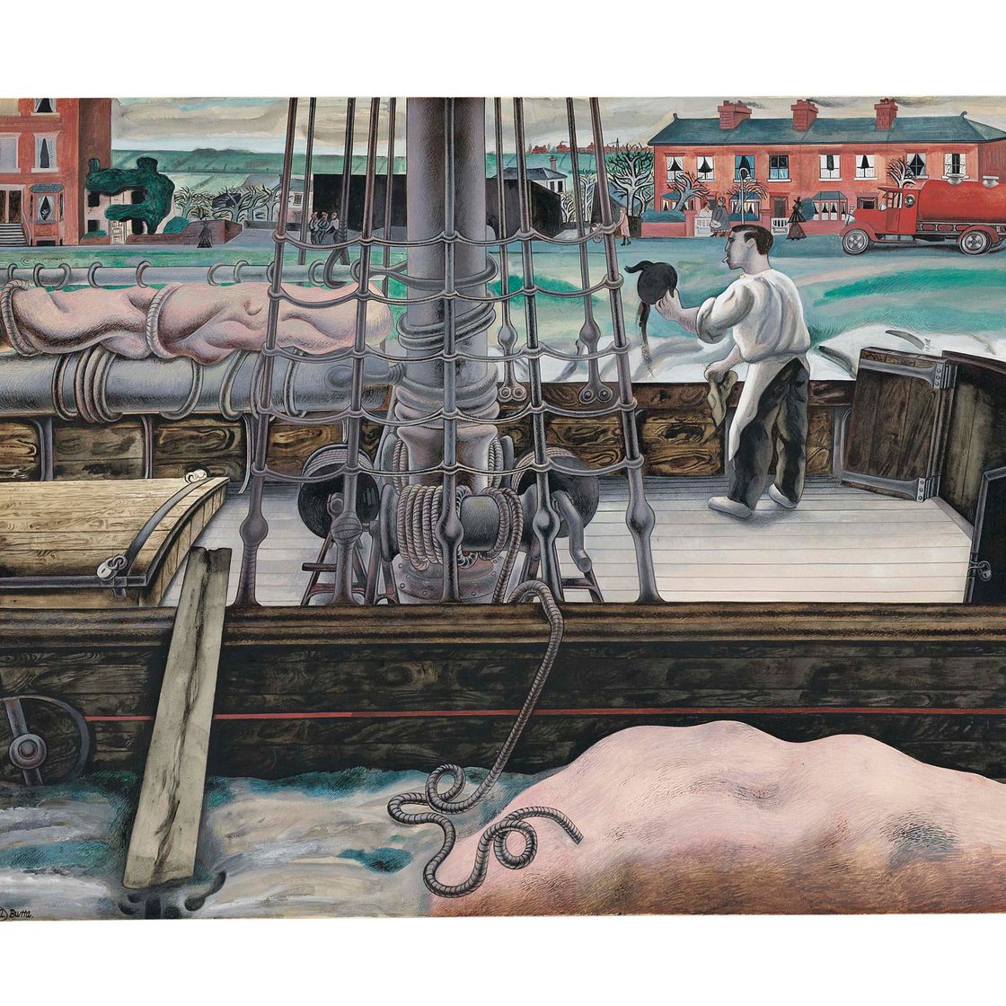 Edward Burra — Чайные листья за борт