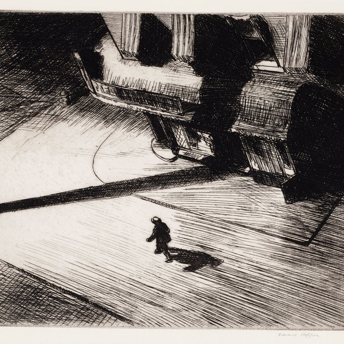 Edward Hopper — Ночные тени, изображение 1