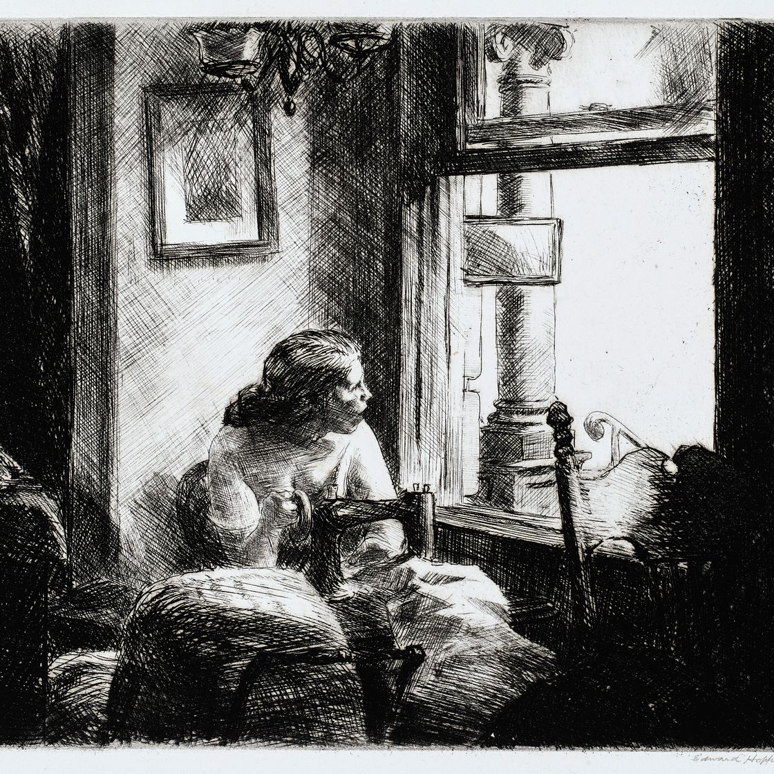 Edward Hopper — Интерьер на восточной стороне, изображение 1