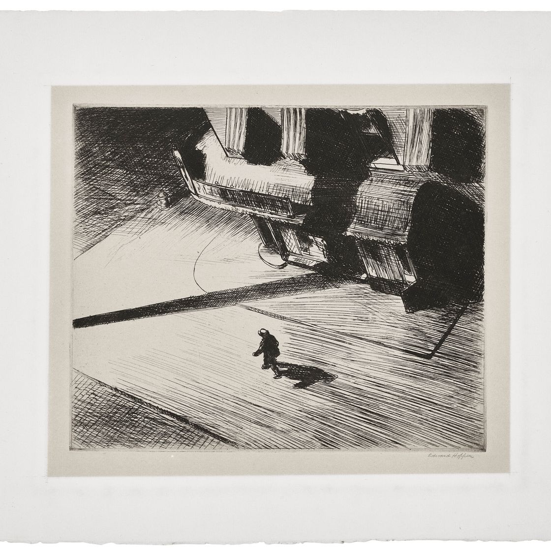 Edward Hopper — "Ночные тени" с шести американских гравюр (серия I), изображение 3