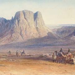 Edward Lear — Арабы приближаются к горе Синай