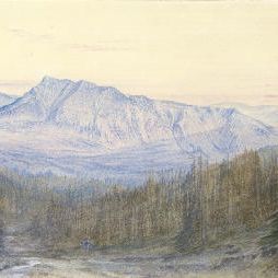 Edward Lear — Вид на Апеннины в Абетоне, Тоскана