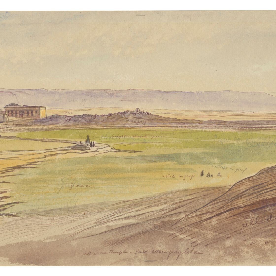 Edward Lear — Дендера, Египет