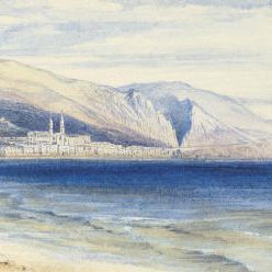 Edward Lear — Вид на Ментону, Франция