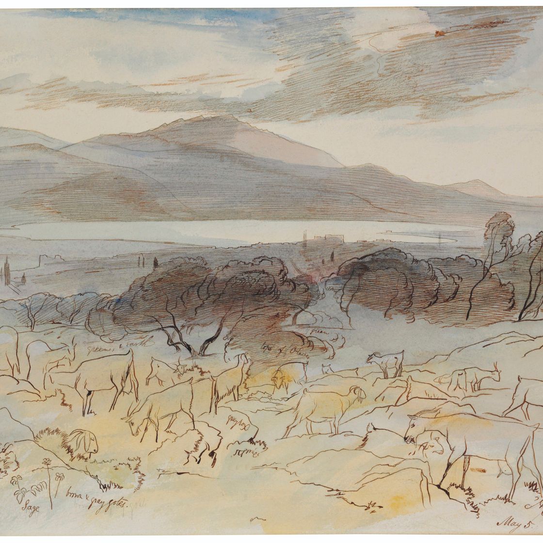 Edward Lear — Аргостоли и Черная гора, Кефалония