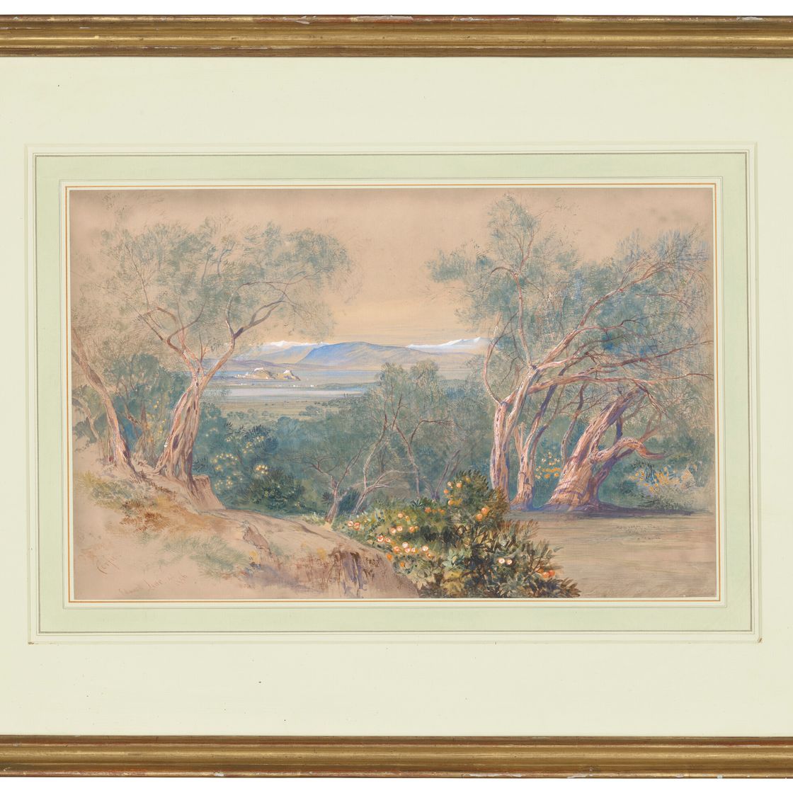 Edward Lear — Далекий вид на цитадель Корфу, изображение 2