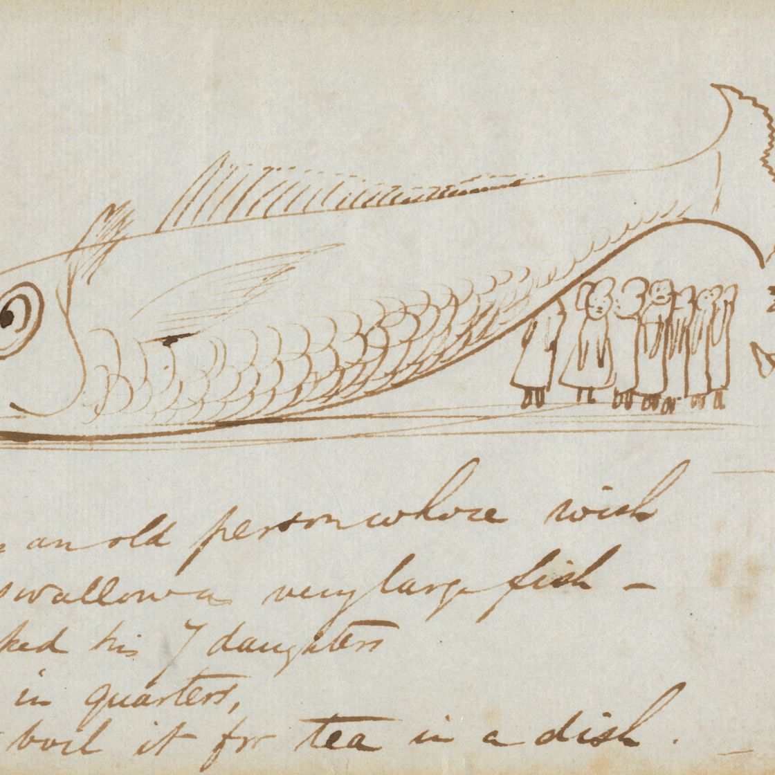 Edward Lear — "Жил-был старик, у которого было желание проглотить очень большую рыбу"