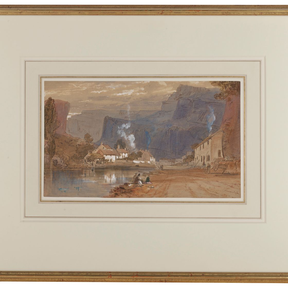 Edward Lear — Скалы Чеддер, Сомерсет, изображение 2