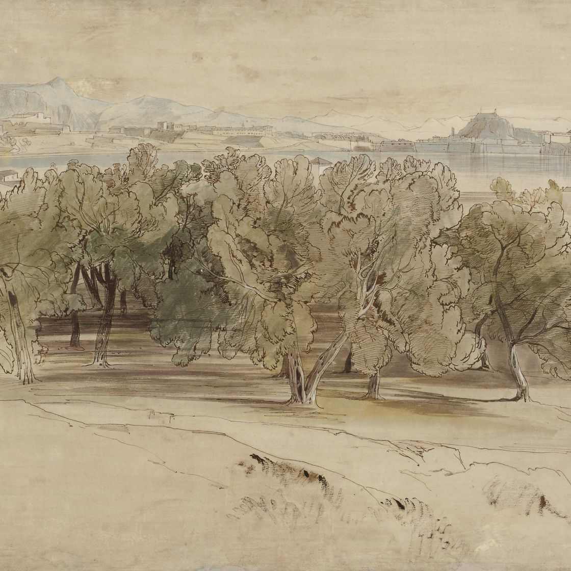 Edward Lear — Цитадель на острове Корфу