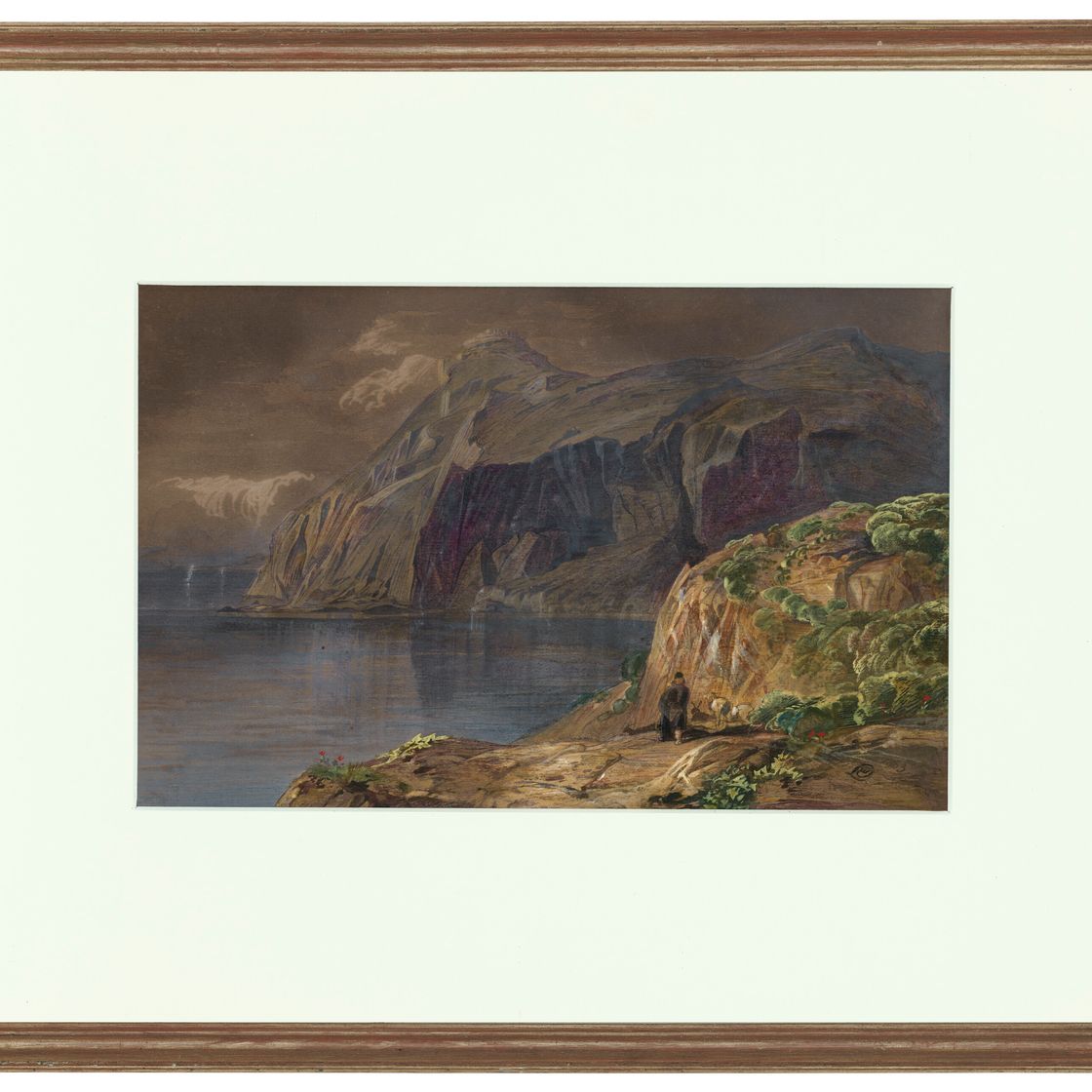 Edward Lear — Далекий вид на замок Сант-Анджело, Корфу, изображение 2