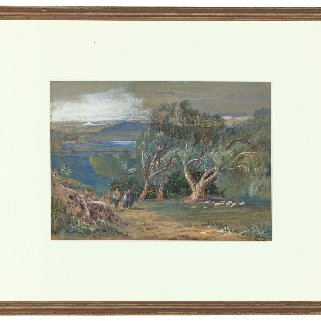 Edward Lear — Далекий вид на Корфу с острова Вирос, изображение 2