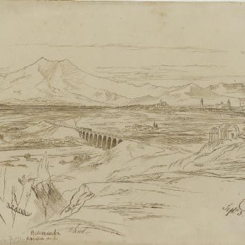 Edward Lear — Дорога из Кунео в иль-Виадотто-Солери-сулла-Стура