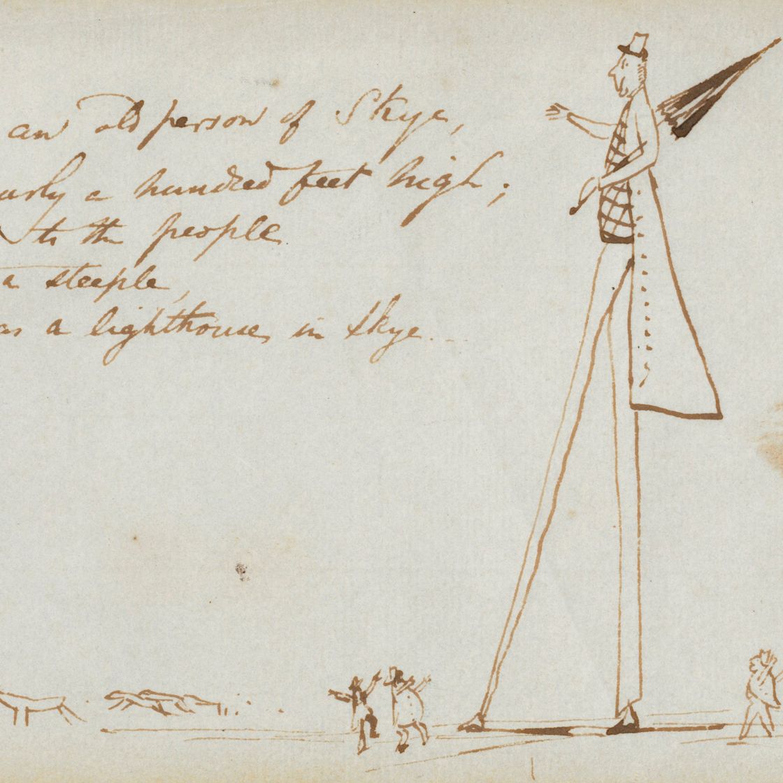 Edward Lear — "На острове Скай жил один старик, который был почти ста футов ростом"