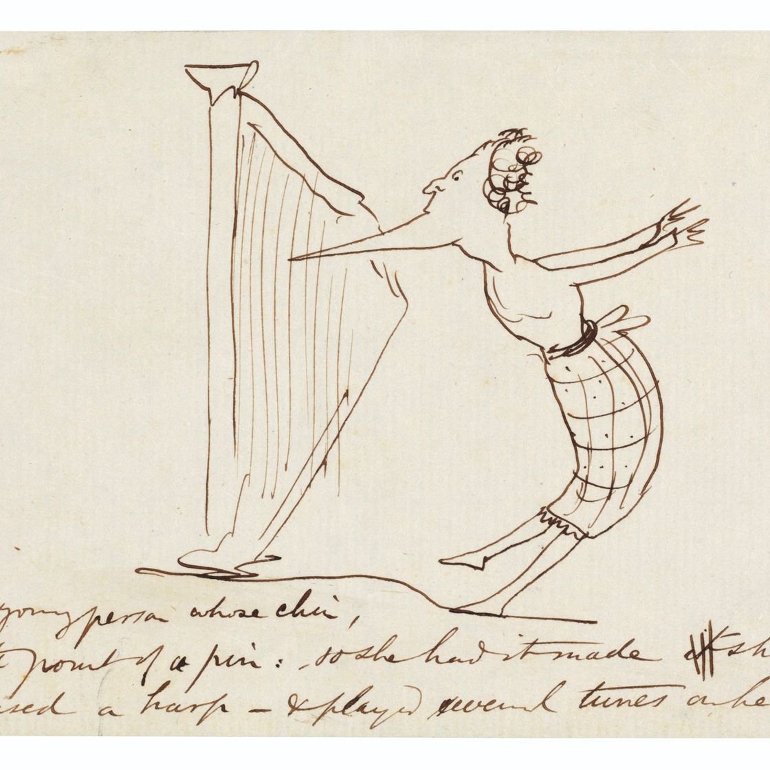 Edward Lear — "Жил-был молодой человек, чей подбородок напоминал острие булавки"