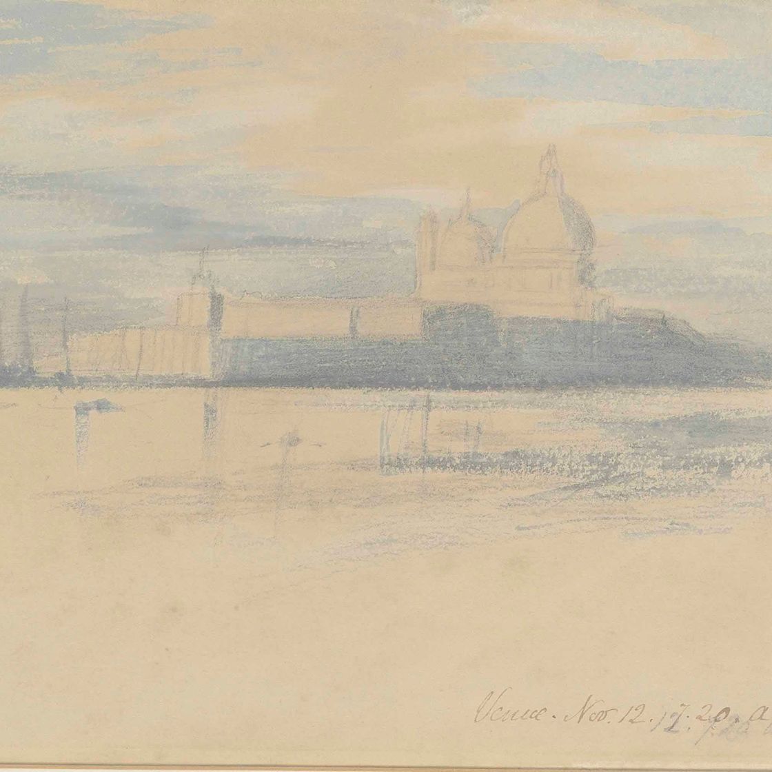 Edward Lear — Вход в Гранд-канал, Венеция