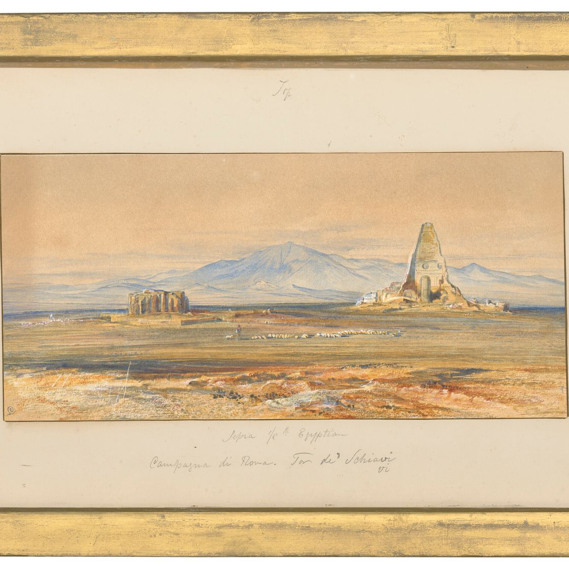 Edward Lear — Тор де'Скьяви, Римская кампания, изображение 2