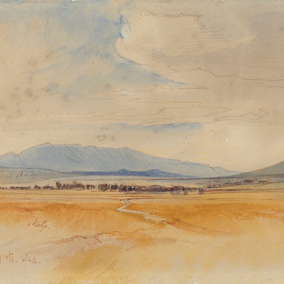 Edward Lear — Тысячи коз, недалеко от Фив