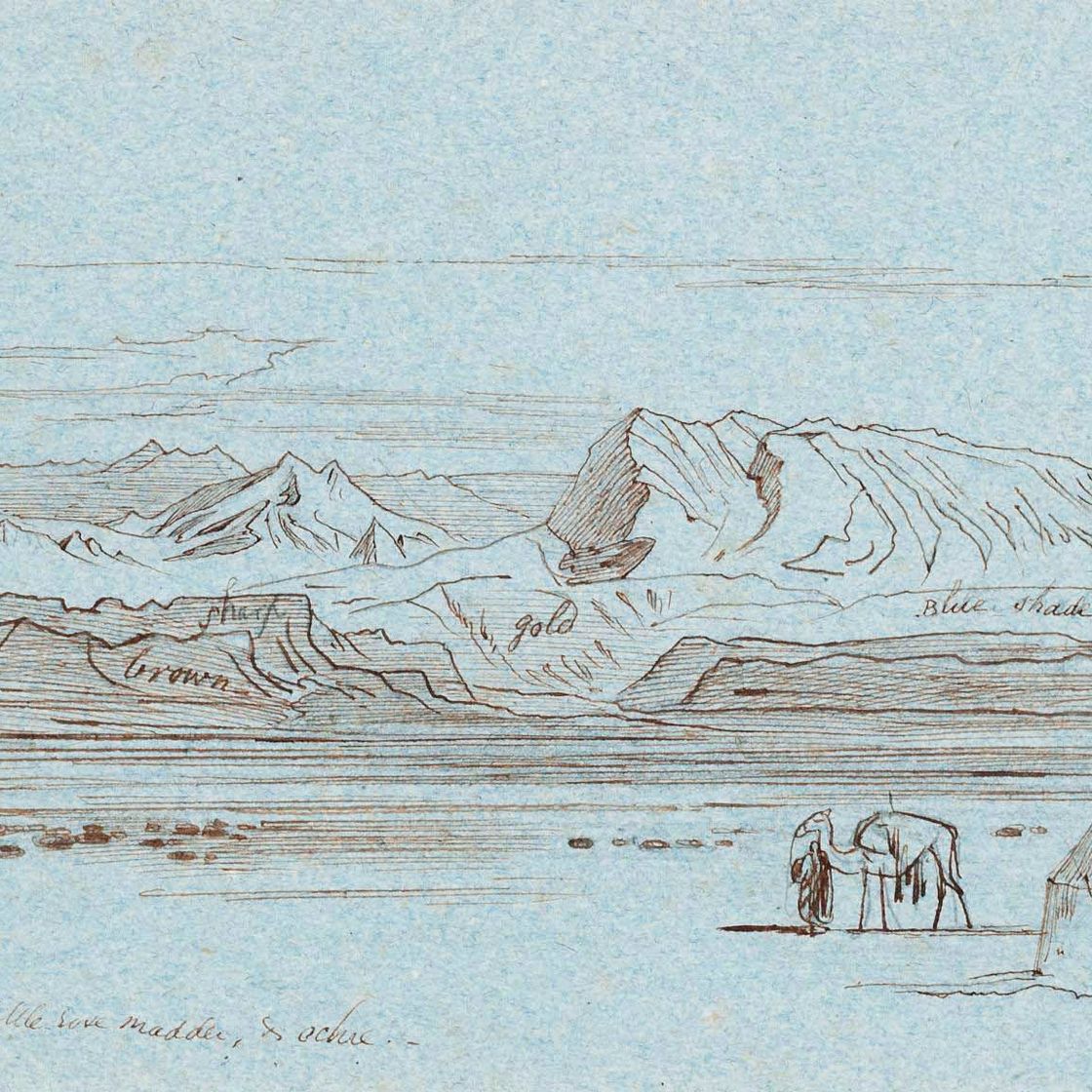 Edward Lear — Лагерь недалеко от Аджун-Хавары, Египет