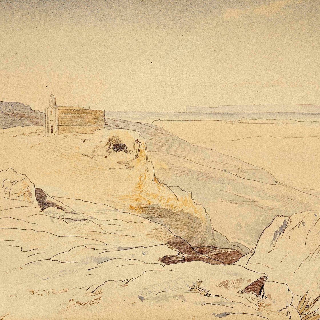 Edward Lear — Исследование горной церкви на Мальте