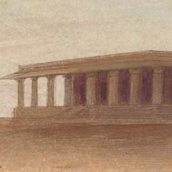 Edward Lear — Вид на Фатехпур-Сикри, Индия