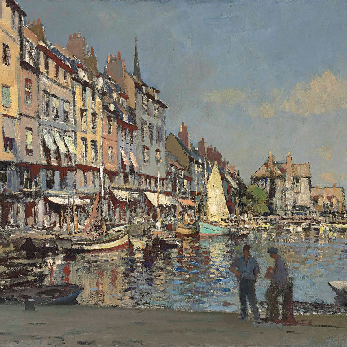 Edward Seago — Утреннее солнце, Онфлер