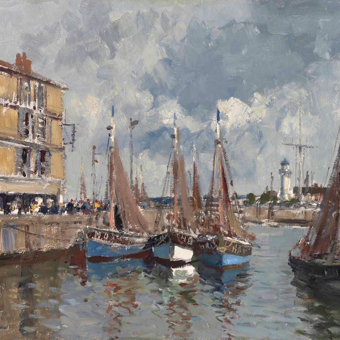 Edward Seago — Рыбацкие лодки, Онфлер