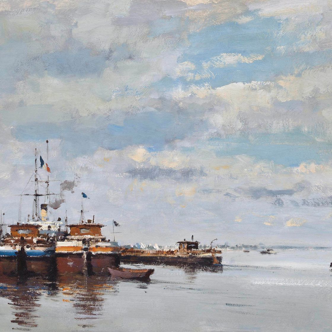 Edward Seago — Сена в Танкарвиле