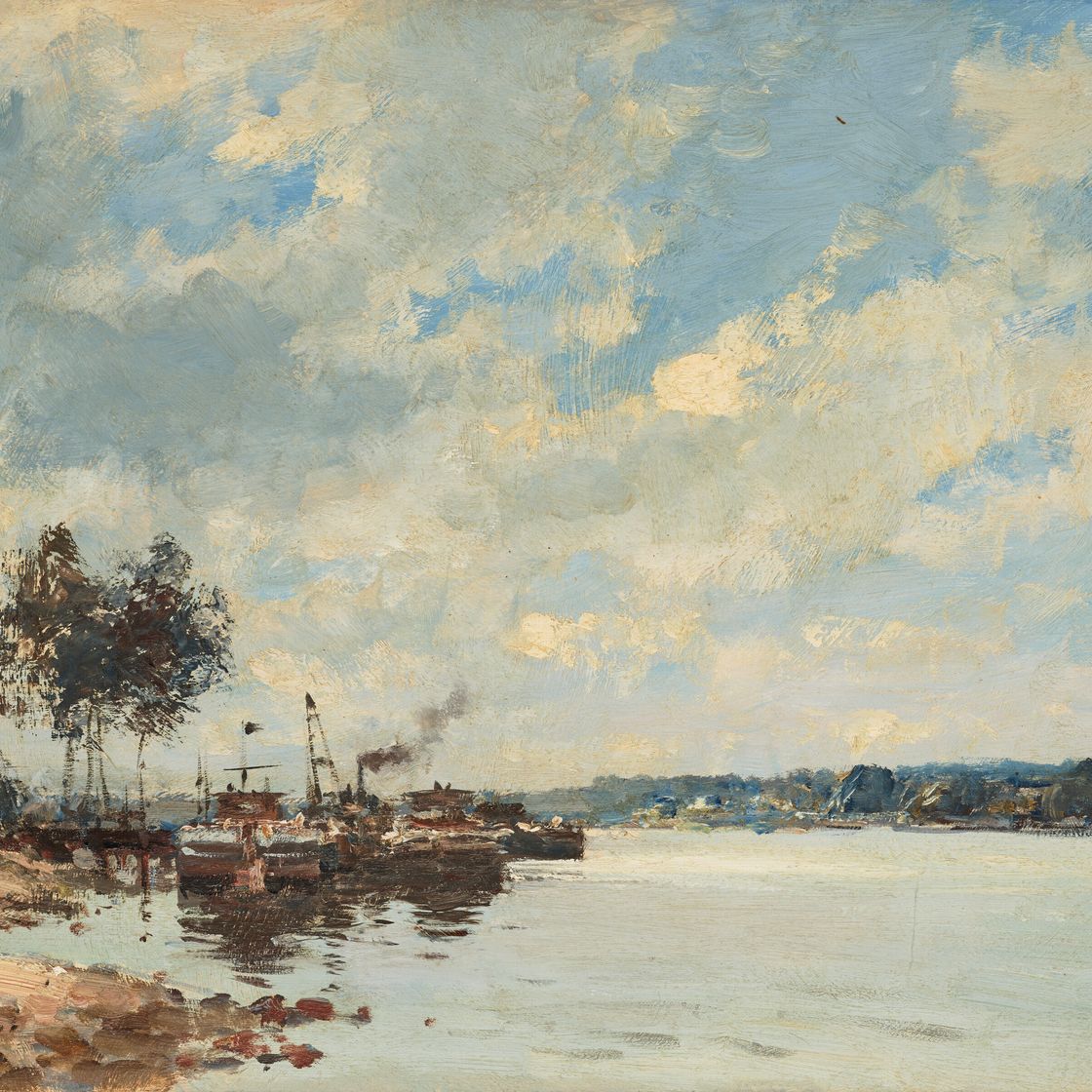 Edward Seago — Сена близ Пон-де-Л'Арш, изображение 1