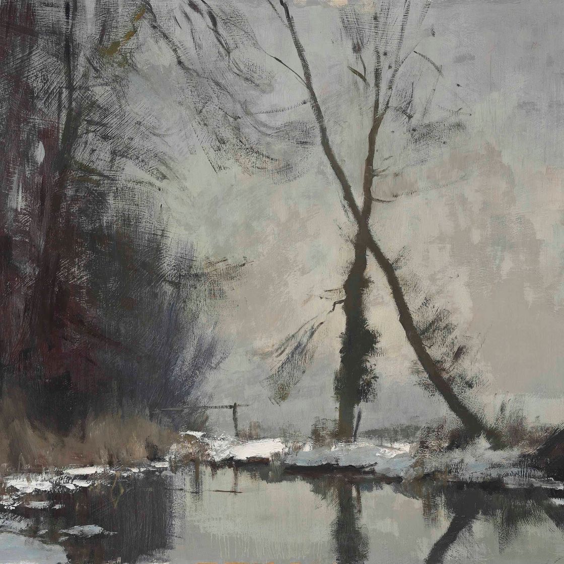 Edward Seago — Тихий бассейн зимой