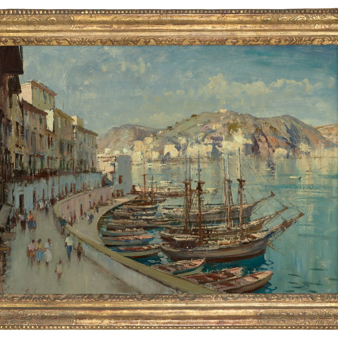Edward Seago — Шхуна для ловли лобстеров, Понца, изображение 2