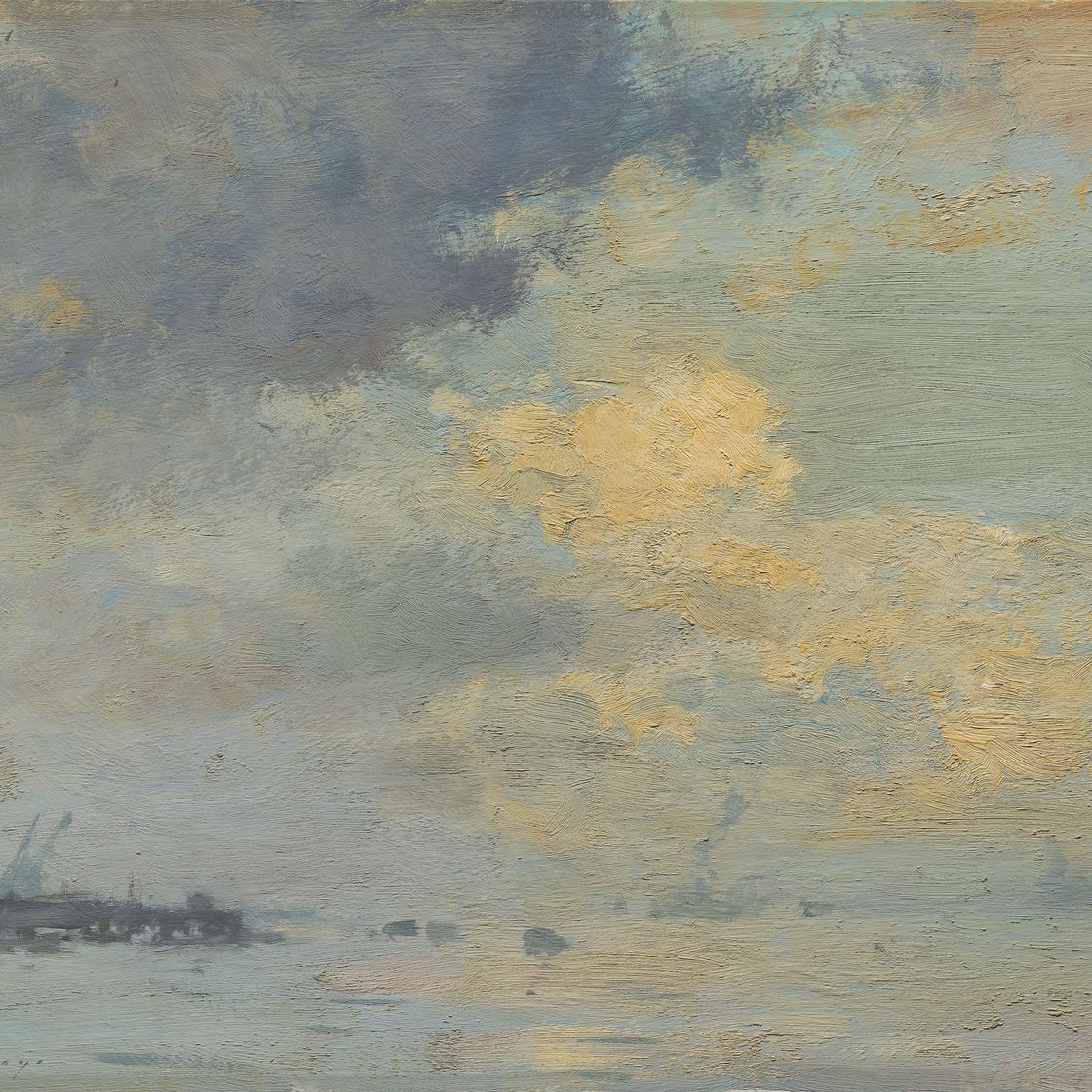 Edward Seago — Темза ниже Вулвича