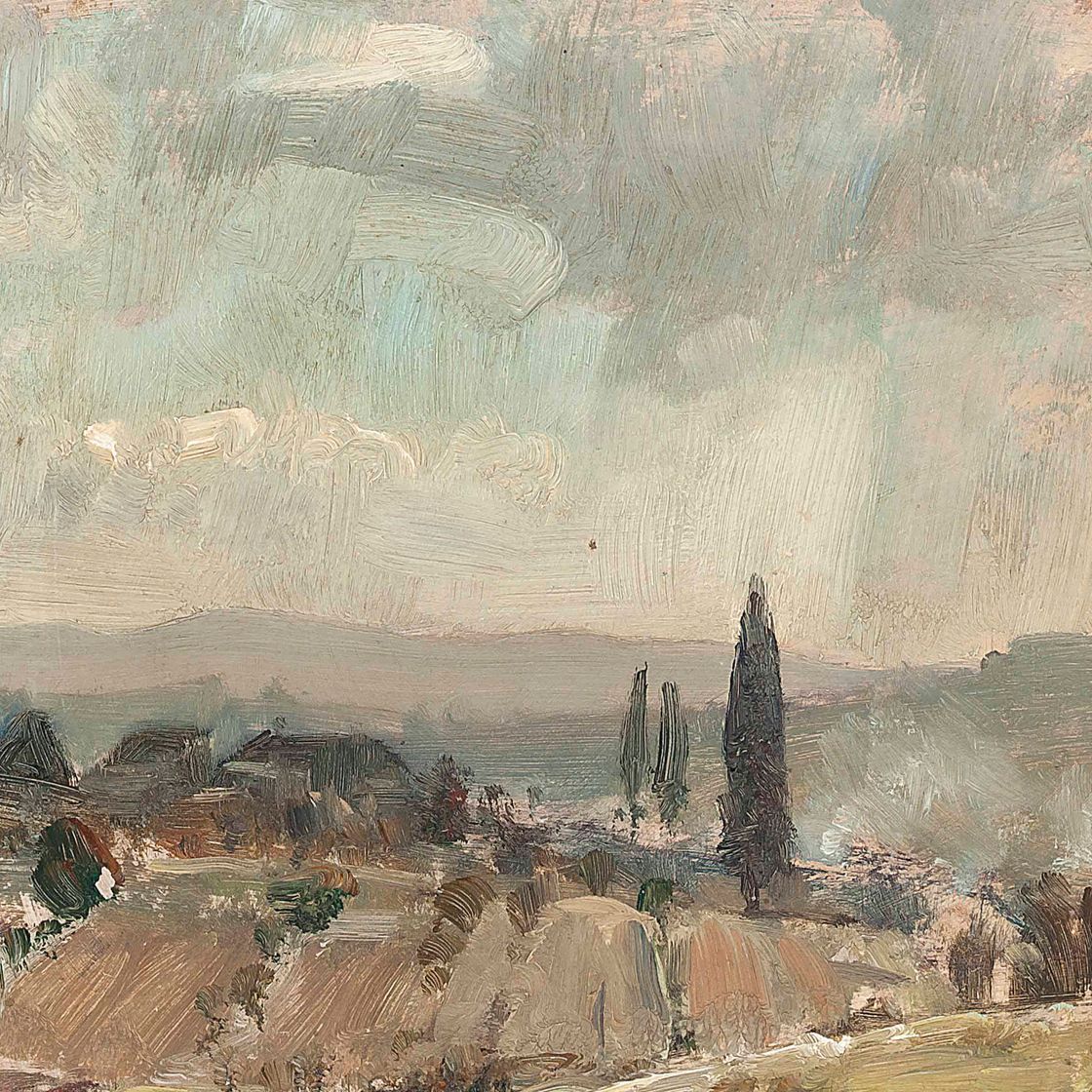 Edward Seago — Пейзаж близ Сиены