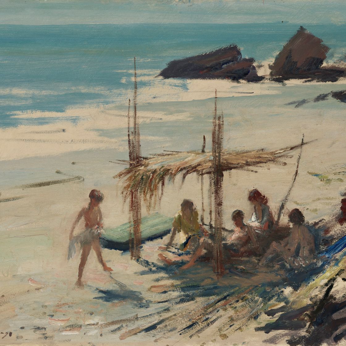 Edward Seago — Пляж на юге Испании