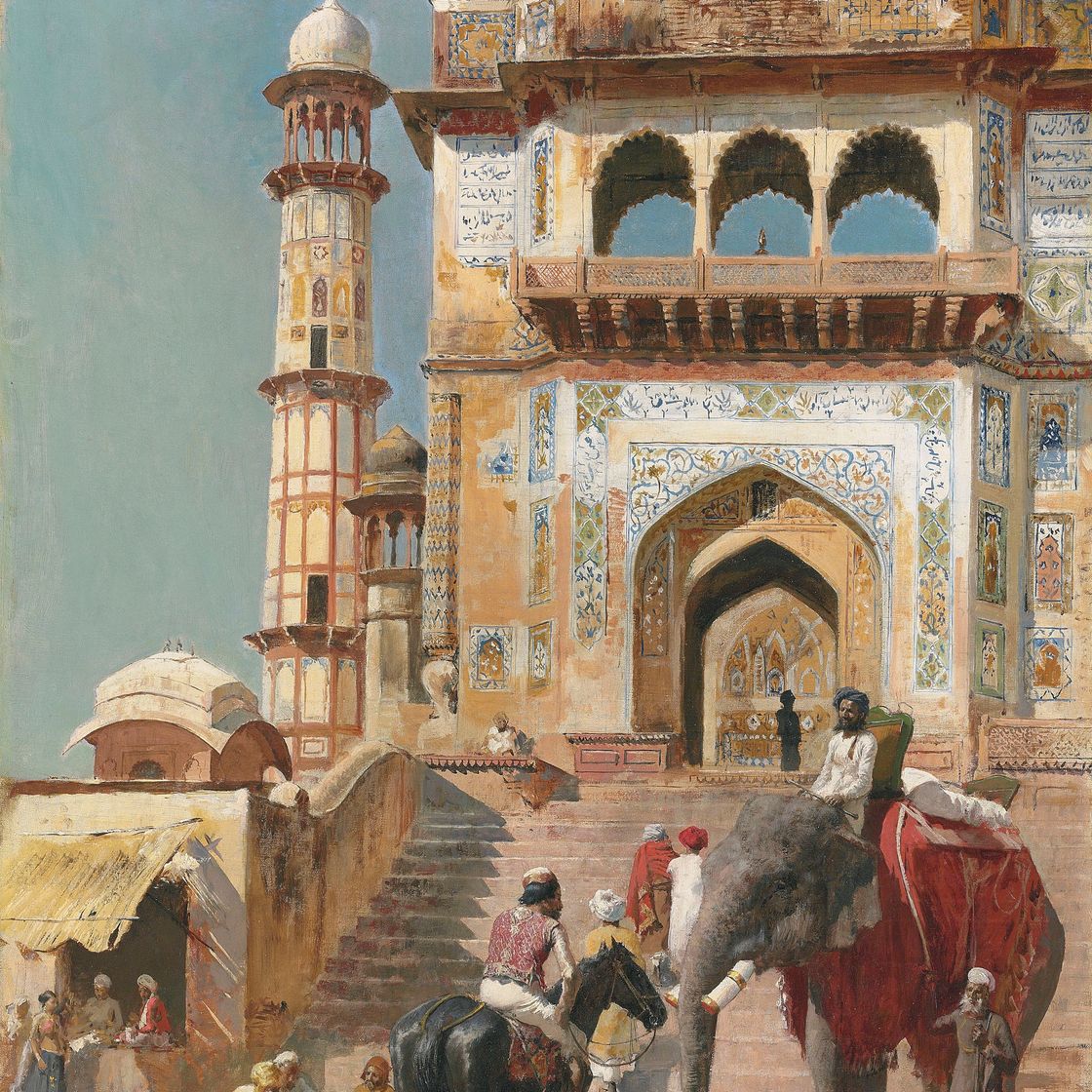 Edwin Lord Weeks — Перед большой мечетью Джами Масджид, Матхура, Индия