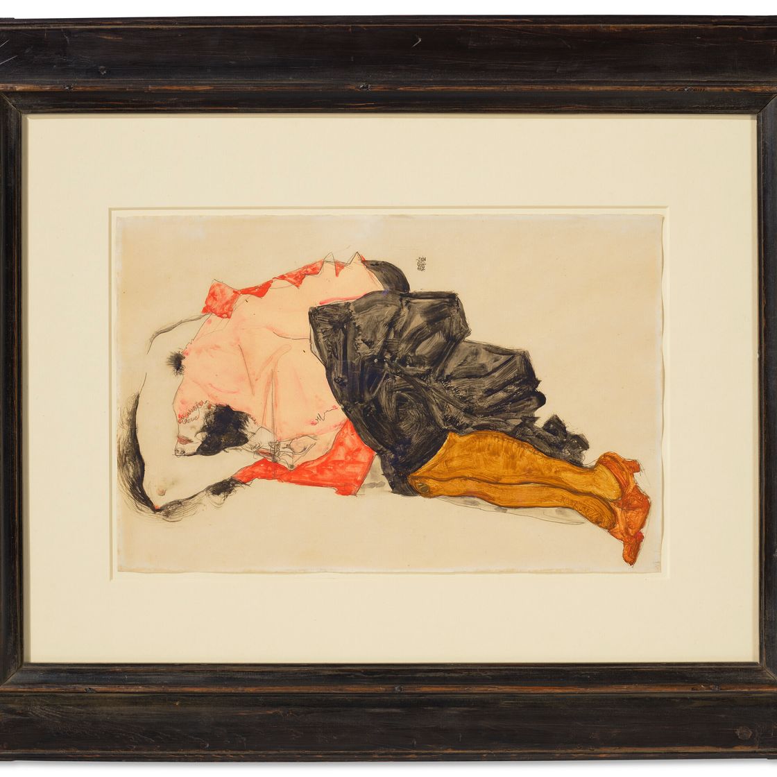 Egon Schiele — Фрау, дас Зихт вербергенд, изображение 2