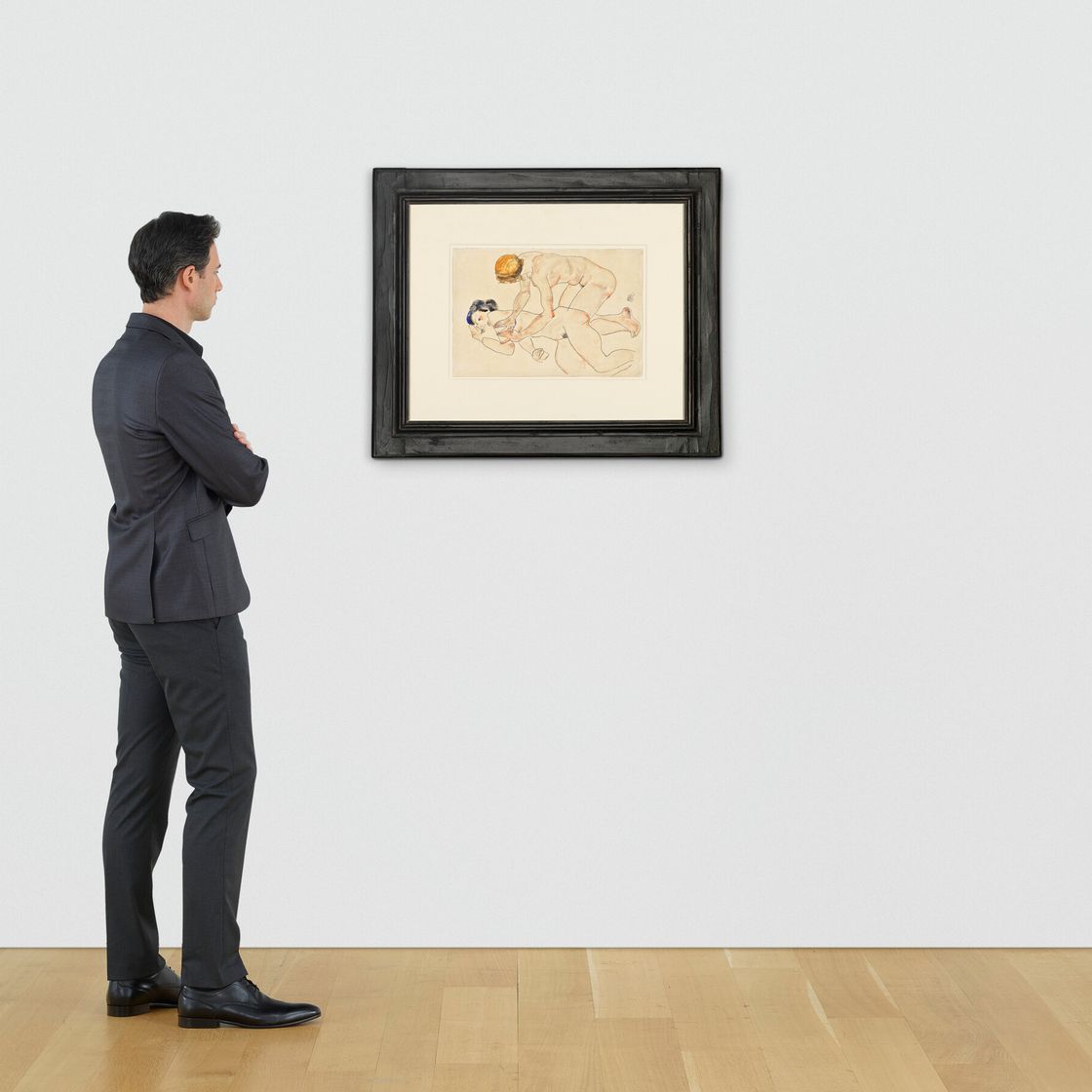 Egon Schiele — Цвей , подруга и сын (Die Freundinnen ), изображение 5
