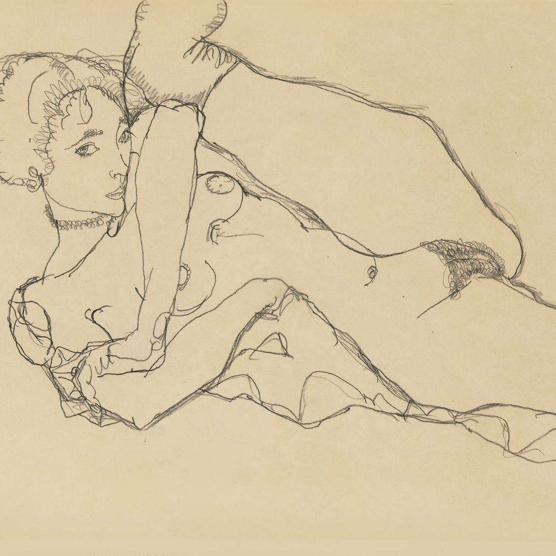 Egon Schiele — Партнер, действующий в соответствии с ангезогенем, является