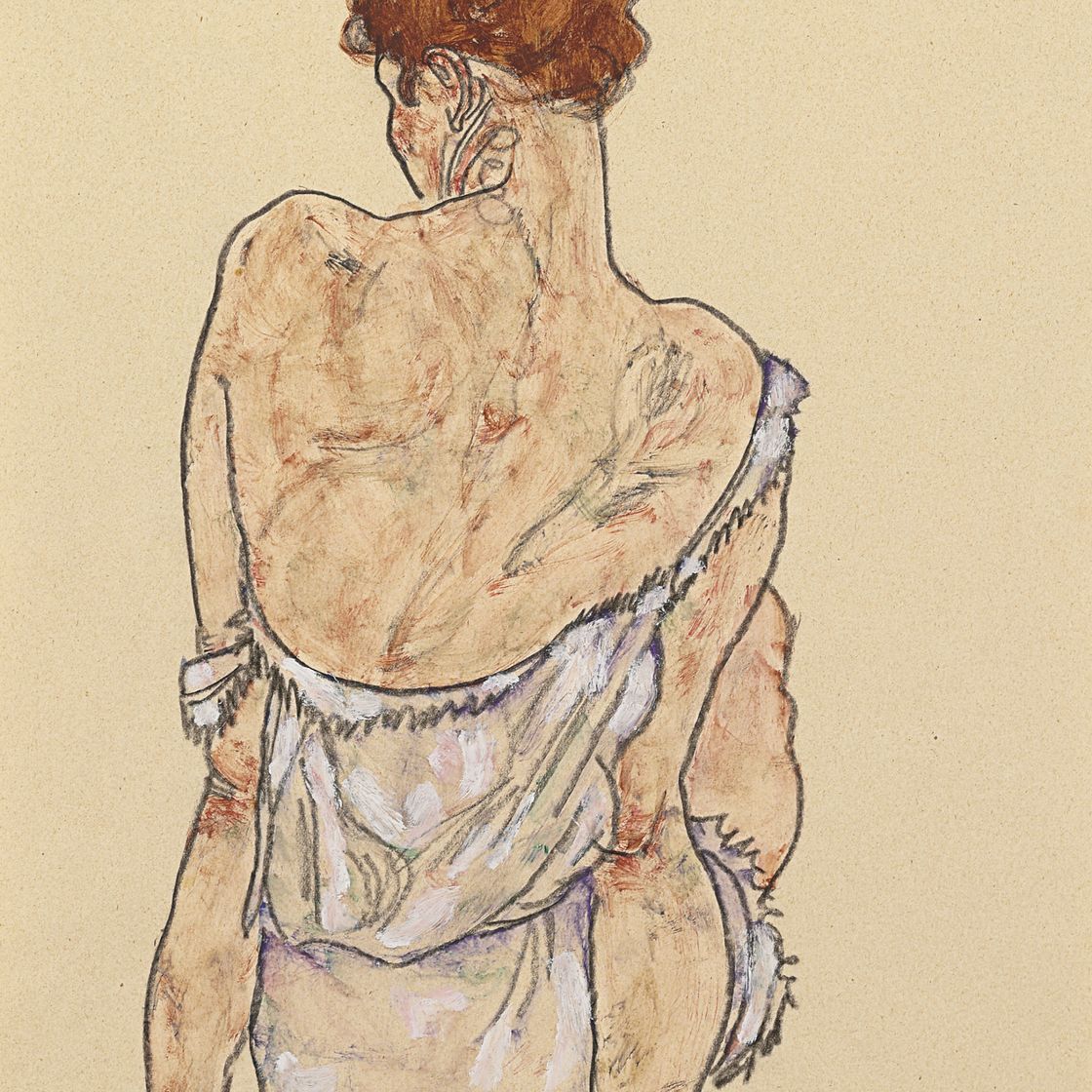 Egon Schiele — Местечко в Унтервеше, Рюккенансихт