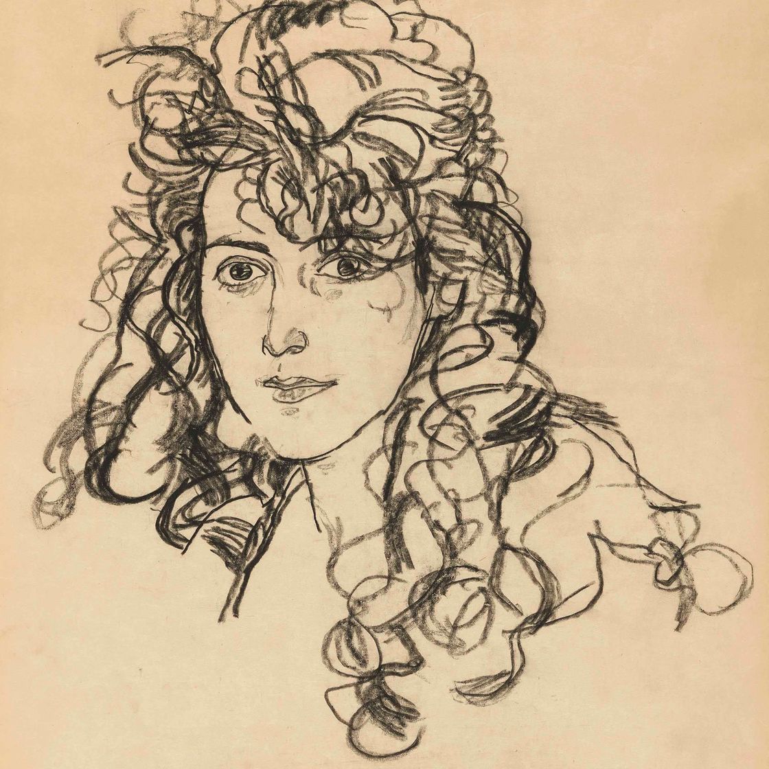 Egon Schiele — Мэдченкопф (фрау Сон)